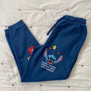 Disney Lilo & Stitch Ohana Means Family Joggers - BoxLunch Exclusive Medium NWOT